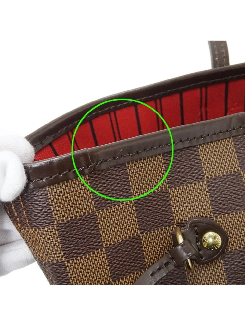 Louis Vuitton Damier Tote Neverfull MM Brown Shoulder Bag